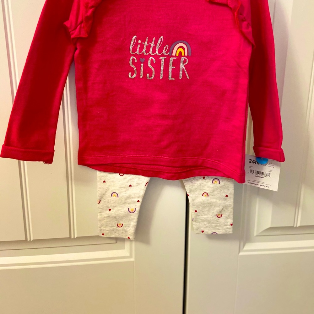 BNWT. Size:24 mos “little sister outfit”